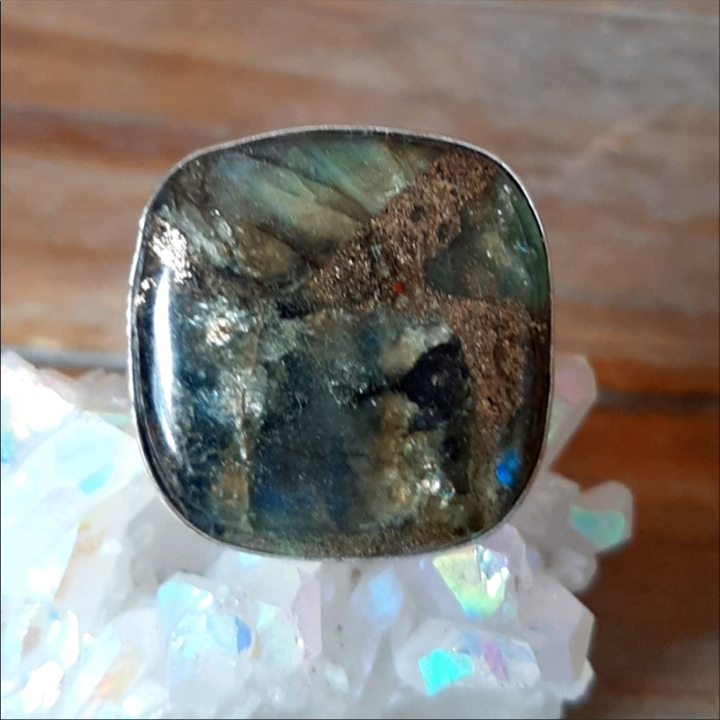 Labradorite Ring Size 8